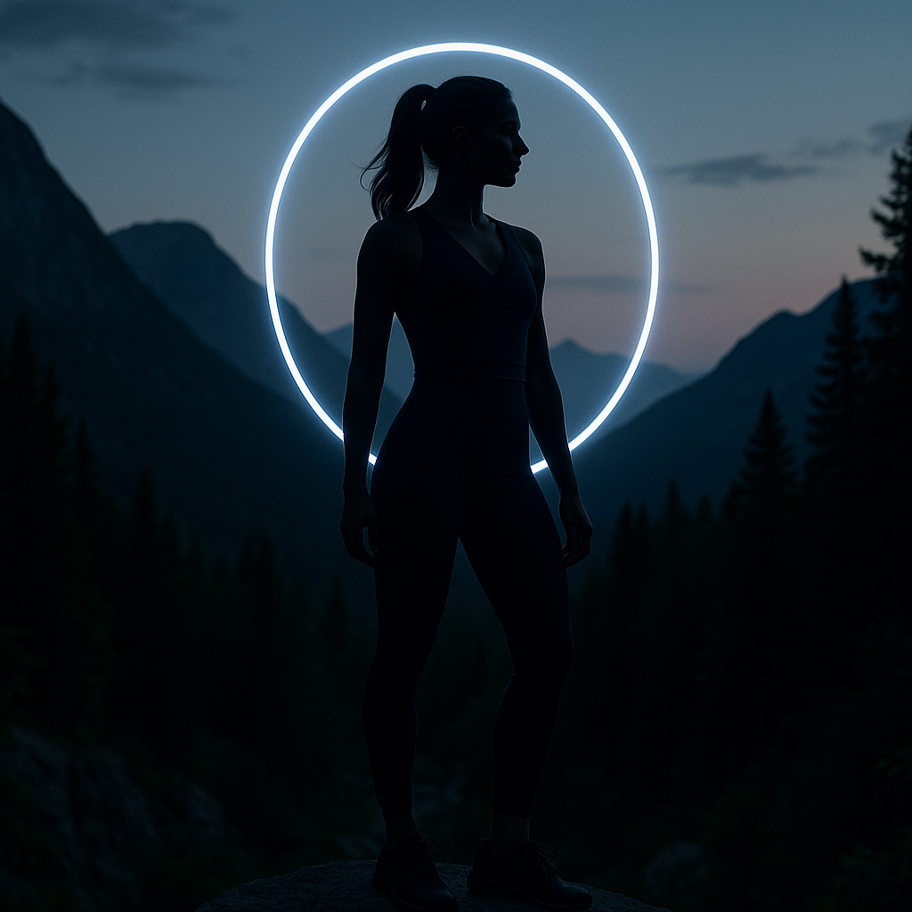 Femme inspirante incarnant la vision sportive et élégante de VIXXA