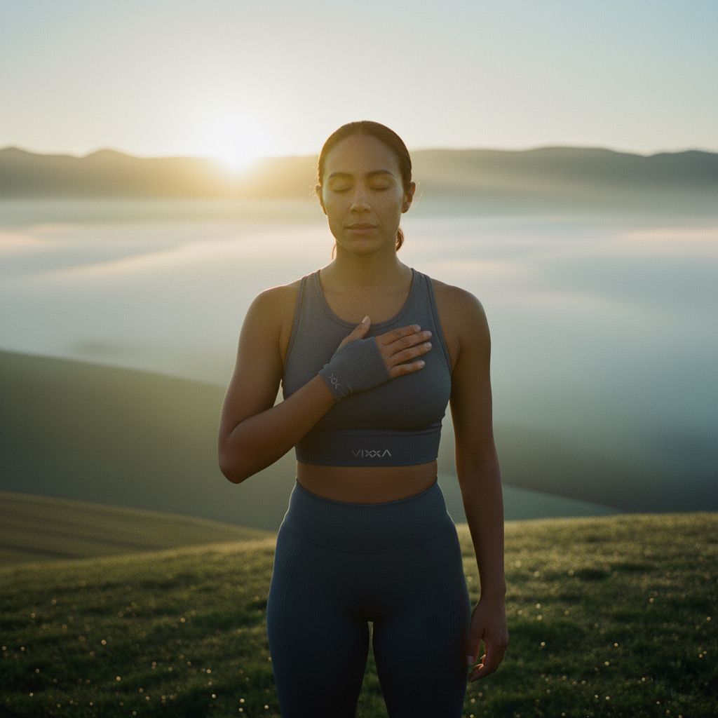 Femme sport VIXXA montrant force et élégance en mouvement